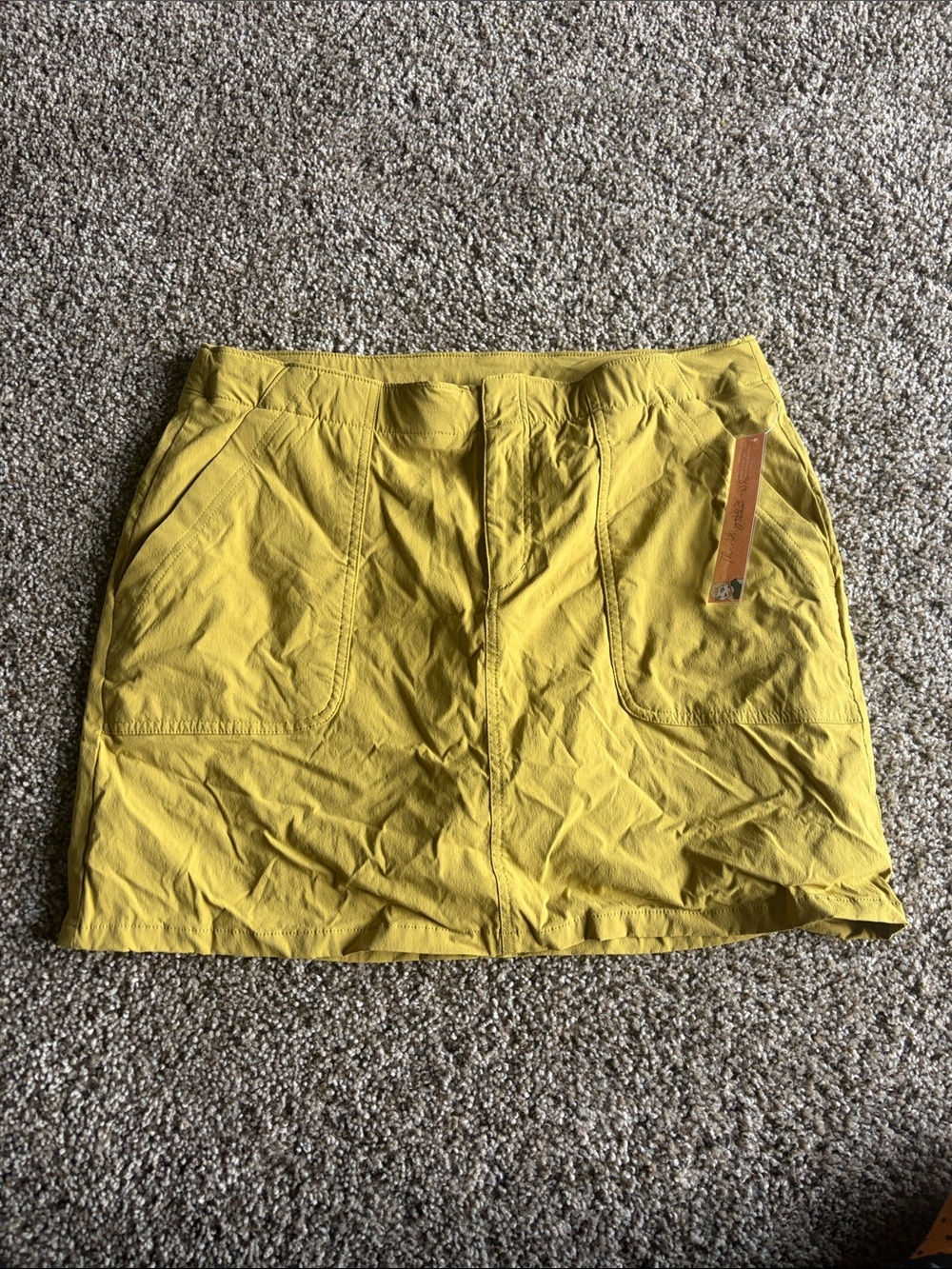 Eddie Bauer Women's Mustard Green-Yellow Skirt